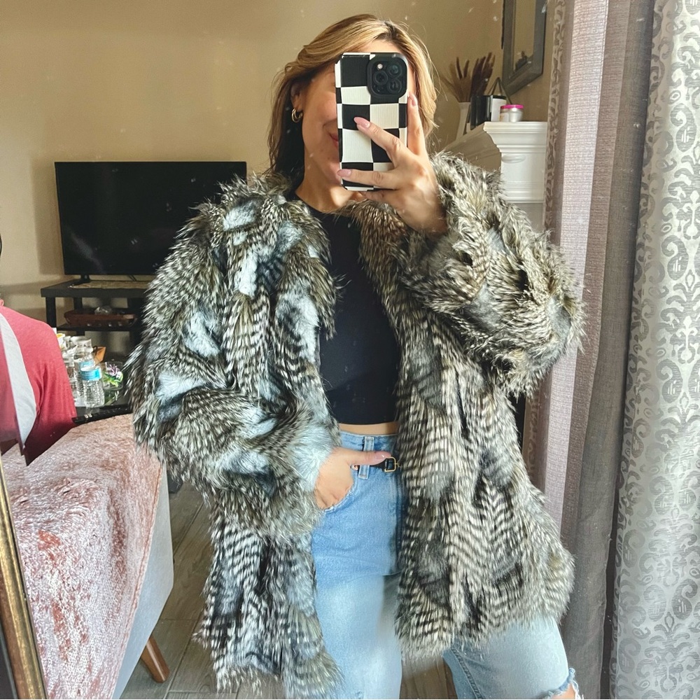 BSABLE | Faux Fur Jacket Size: Small